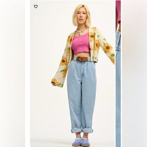 Lucy & Yak Addison Tapered Jeans in Light Wash Blue Sz 32R